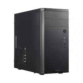 Fractal Design - Core 1100, Black, Micro ATX, Mini Tower PC Case - Black