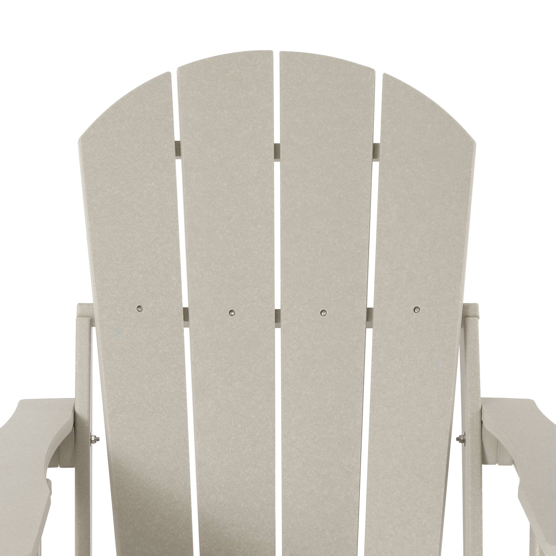 Alt View 3. WestinTrends - WestinTrends Malibu Folding Adjustable Adirondack Chair with Retractable Ottoman and Cup Holder - Sand.