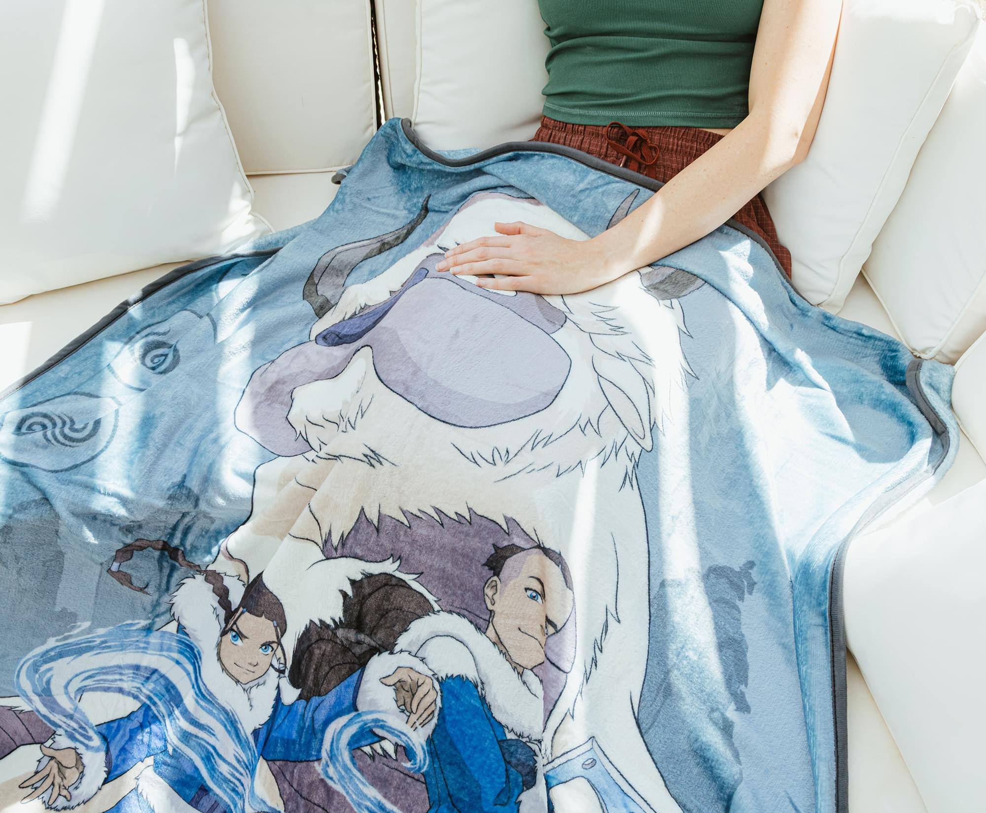 Alt View 3. Silver Buffalo - Avatar: The Last Airbender Group Fleece Throw Blanket | 45 x 60 Inches - Blue.