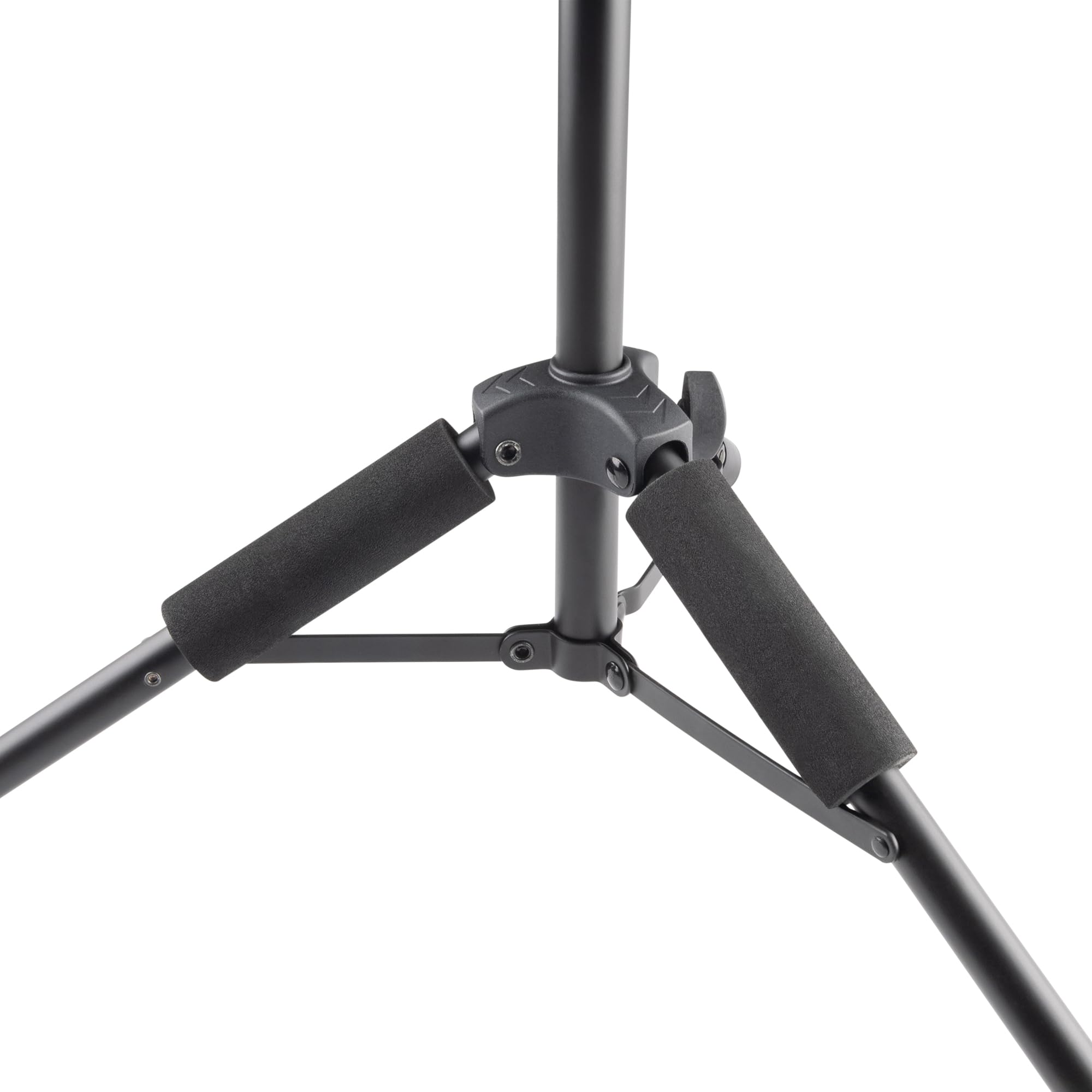 Alt View 5. On Stage Stands - OnStage Viola/Violin Stand with Bow Holder Foldable Orchestral Strings Accessories-Head Protection Lock&Bow - Black.