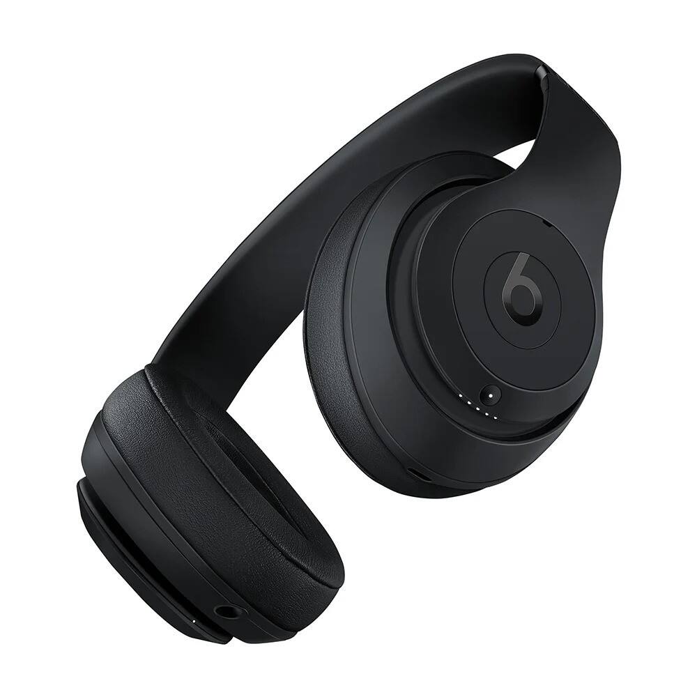 Angle. Beats - Beats - Studio 3 Wireless Bluetooth Headphones + Power Adapter - Black.