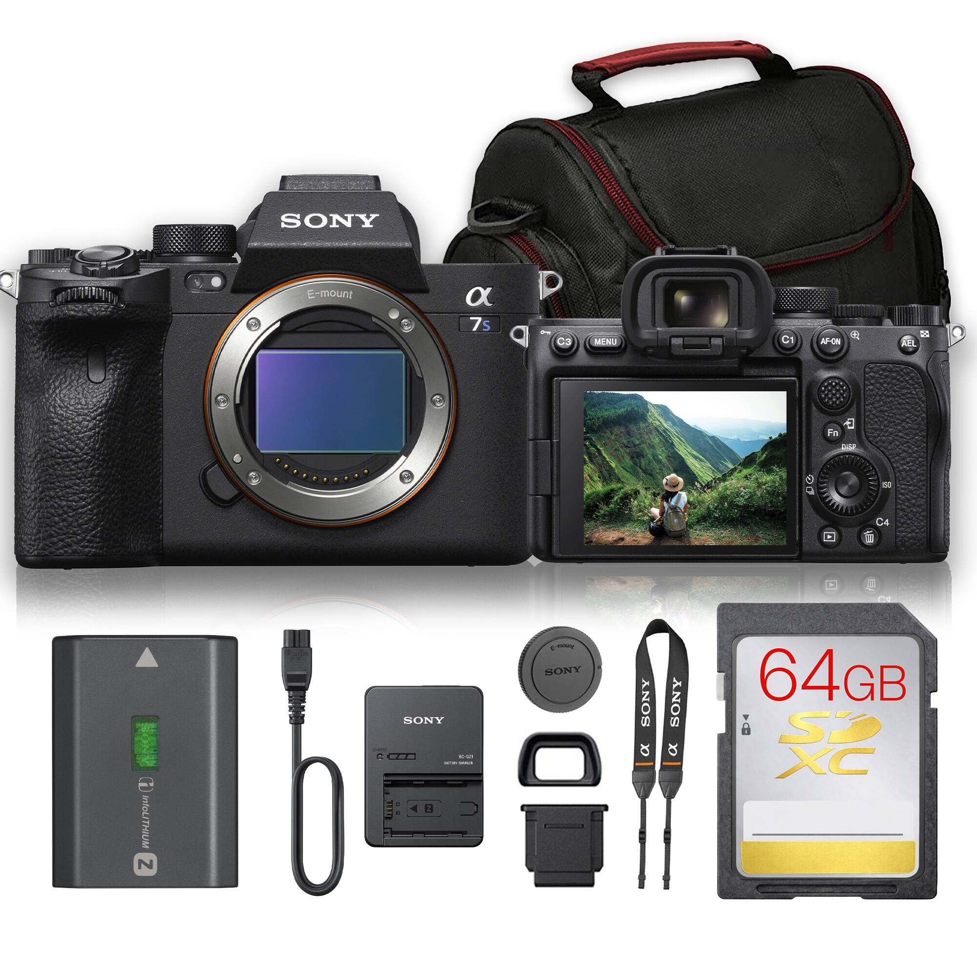 Sony - a7S III Mirrorless Camera Bundle (ILCE7SM3/B) + 64GB Card + Camera Bag - Black price history on PriceWatchPro