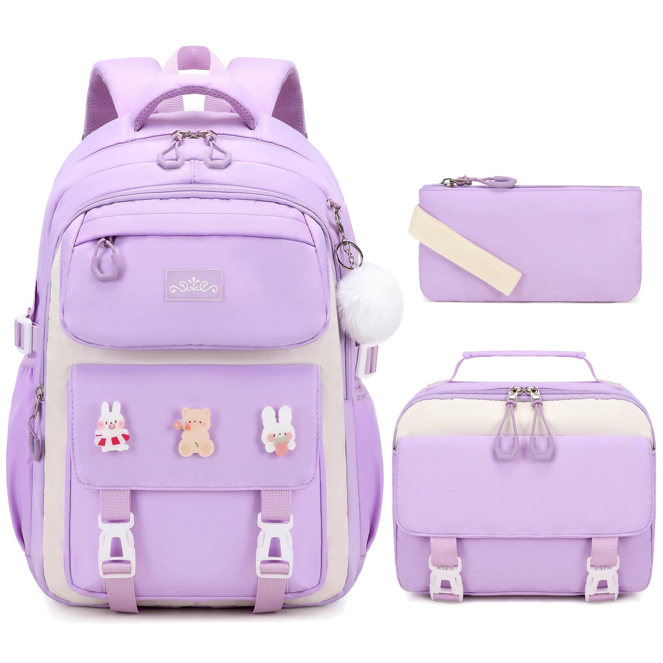 Pacoar Cade 3pcs Backpack For School With Lunch Box Pencil Case Set ...