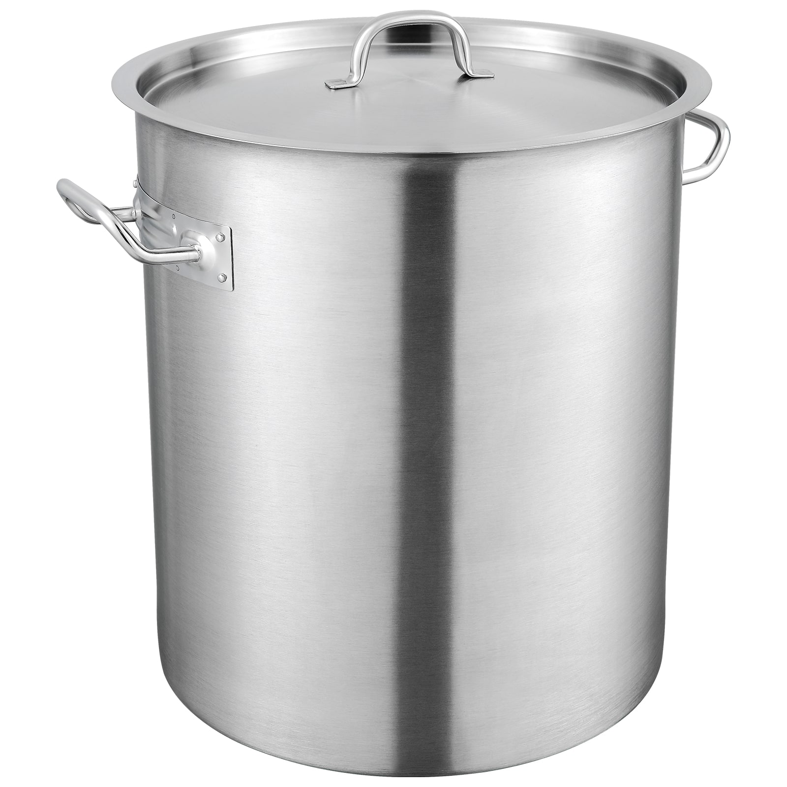 VEVOR - Stainless Steel Stockpot, 42 Quart Large Cooking Pots, Multipurpose Cookware Sauce Pot with Lid & Handle - Silver