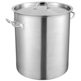 VEVOR - Stainless Steel Stockpot, 42 Quart Large Cooking Pots, Multipurpose Cookware Sauce Pot with Lid & Handle - Silver