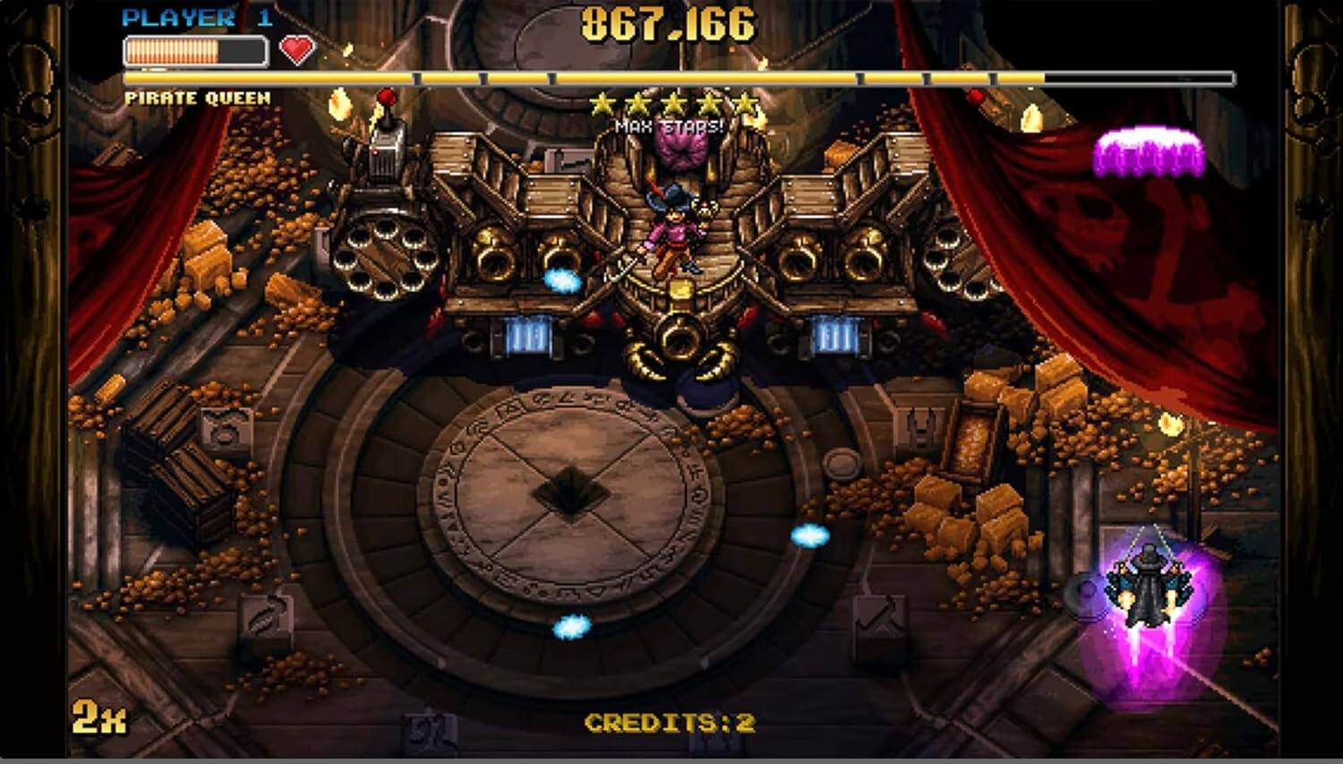 PLAYER 1  
867,166  
PIRATE QUEEN  
MAX ETAPS!  
CREDITS: 2