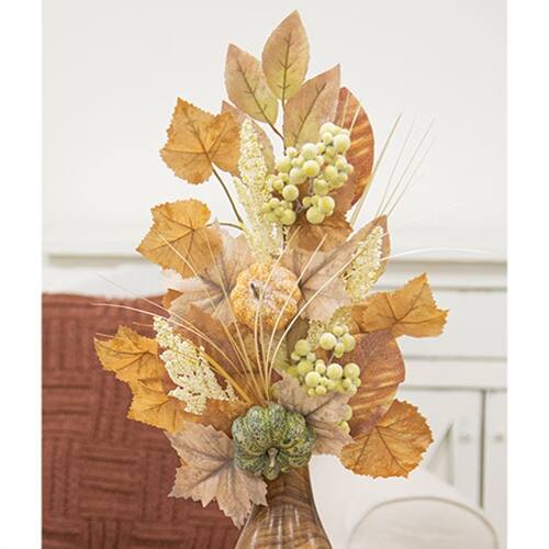 Angle. BreeBe - Wind Washed Fall Foliage Spray - 28" - Multi.