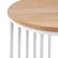 Alt View Zoom 32. Walker Edison - Contemporary Metal and Wood Round Side Table - Coastal Oak/White.