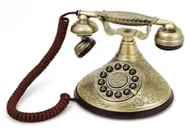 PopMarket - GPO Retro GPODUCHESS Dutchess Push Button Phone Black/ MISC ACCESSORY - Gold