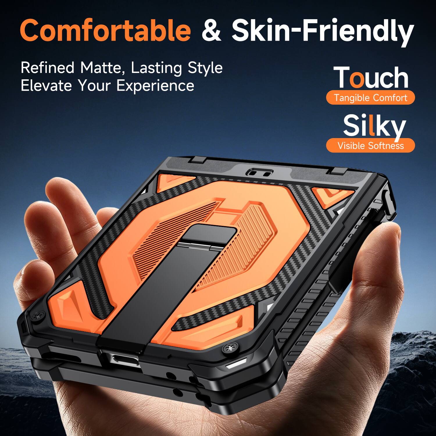 Comfortable & Skin-Friendly  
Refined Matte, Lasting Style  
Elevate Your Experience  

Touch  
Tangible Comfort  

Silky  
Visible Softness