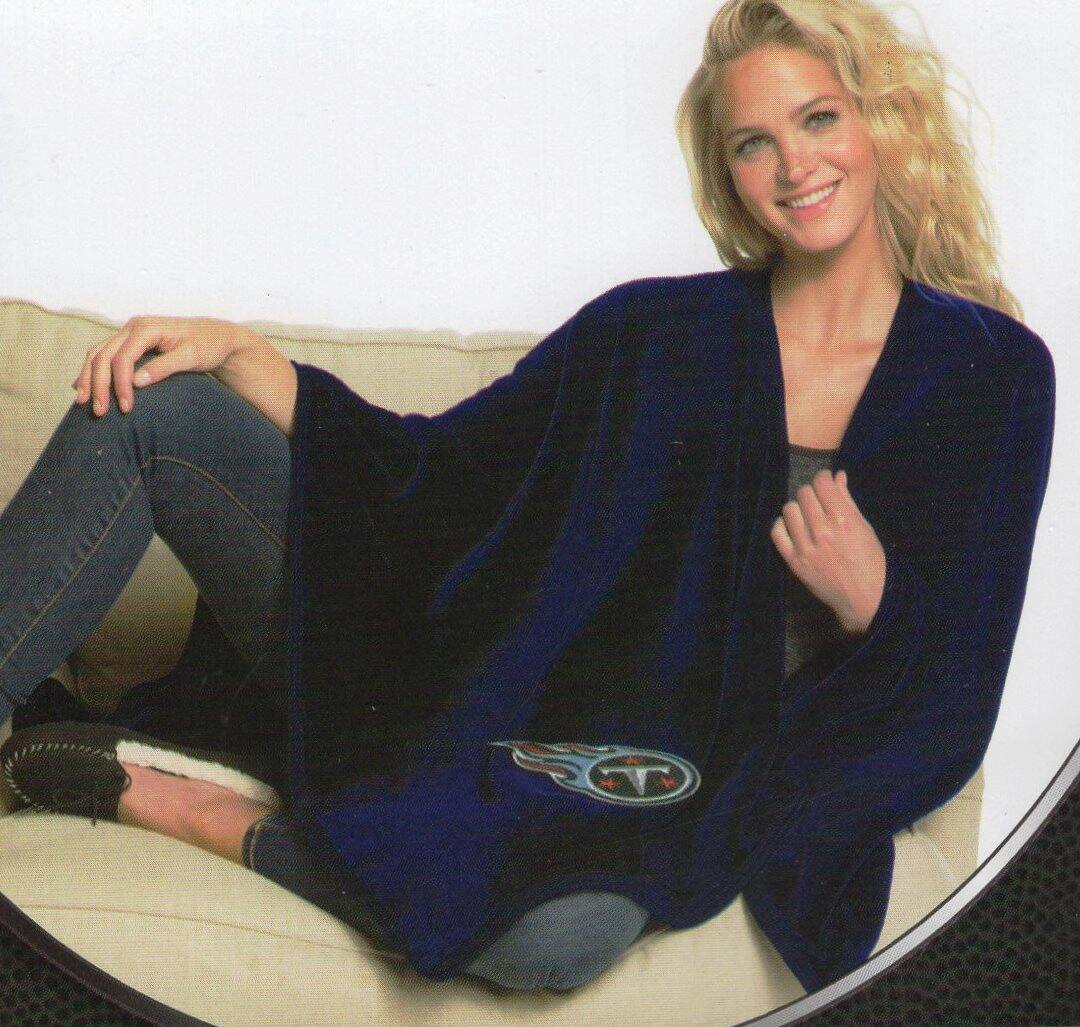 Alt View 2. Northwest - Tennessee Titans 55x53.5 Silk Touch Throw Wrap - Multi.