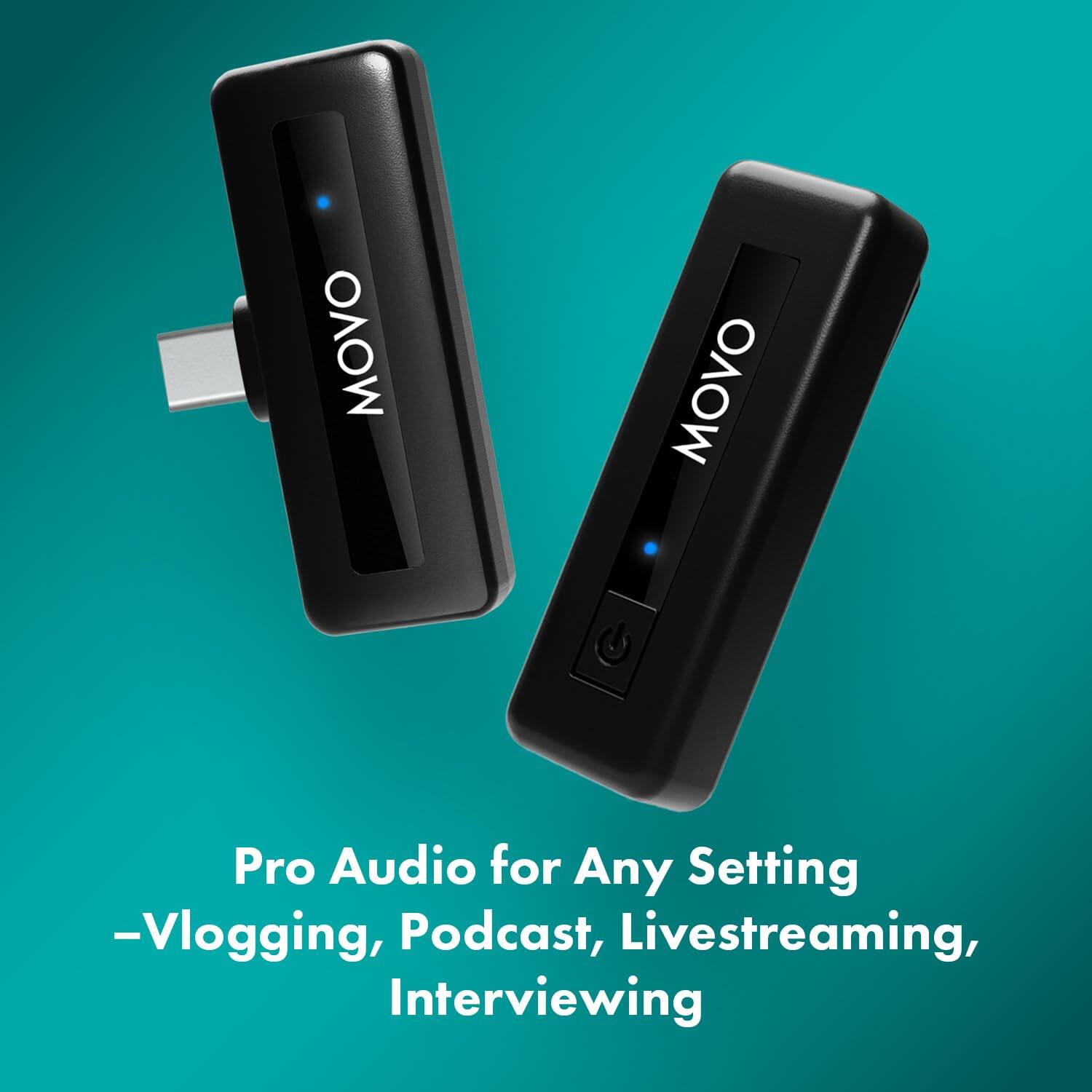 MOVO Pro Audio for Any Setting - Vlogging, Podcast, Livestreaming, Interviewing