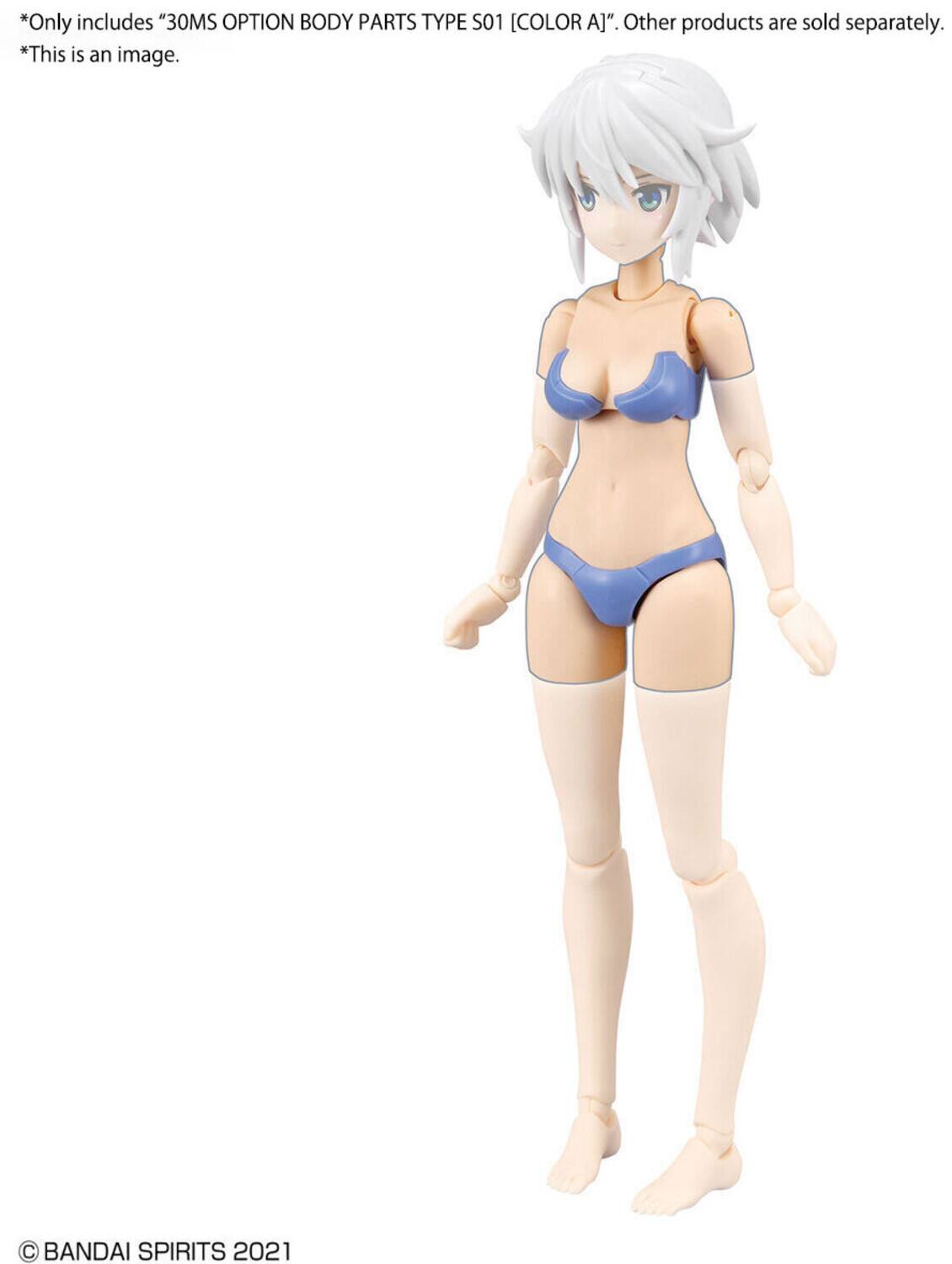 *Only includes "30MS OPTION BODY PARTS TYPE S01 [COLOR A]". Other products are sold separately.  
*This is an image.  

© BANDAI SPIRITS 2021