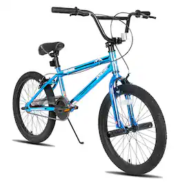 JOYSTAR - 20 Inch Kids BMX Bike for Boys Girls Ages 7-12, Freestyle Bicycle for Beginner Level Riders with 2 Pegs - Blue