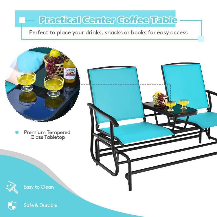 Practical Center Coffee Table  
Perfect to place your drinks, snacks or books for easy access  

Fraung Premium Tempered Glass Tabletop + Easy to Clean Safe & Durable