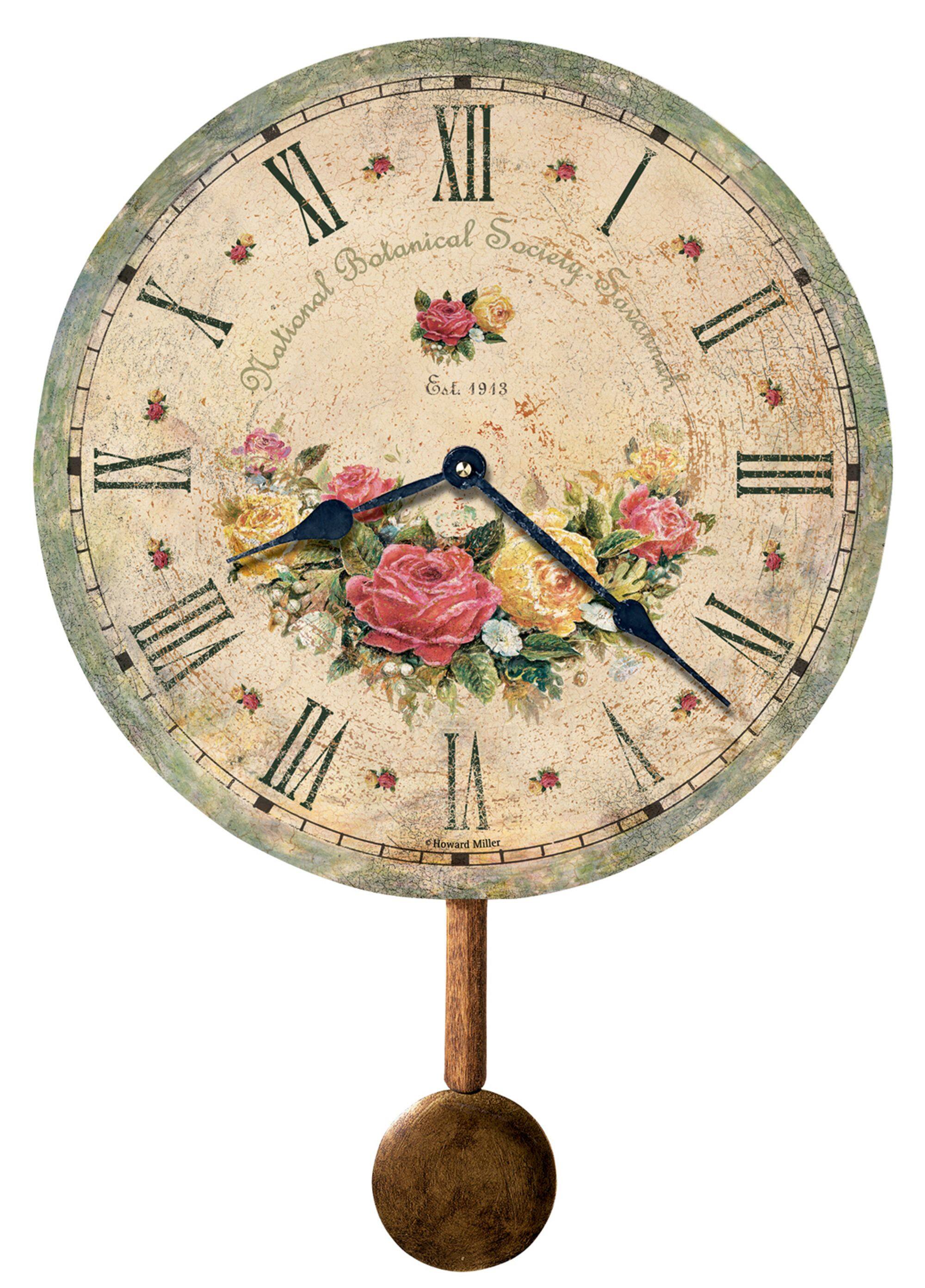 Howard Miller - 620401 Savannah Botanical Society Vi Wall Clock 620401 - Multicolored
