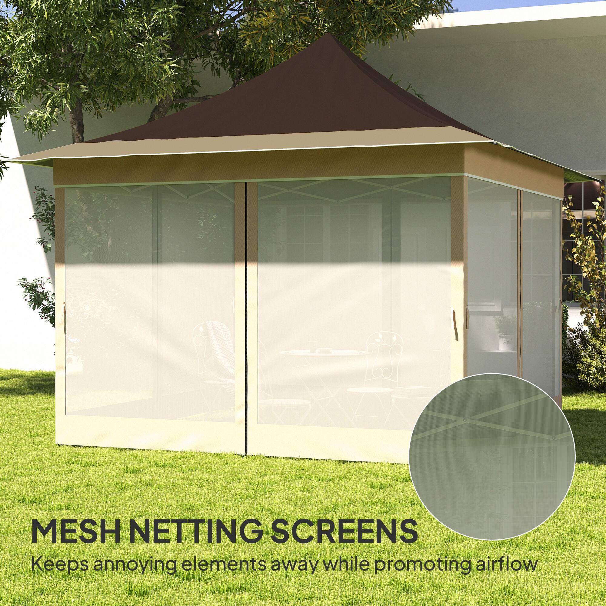 MESH NETTING SCREENS  
Keeps annoying elements away while promoting airflow