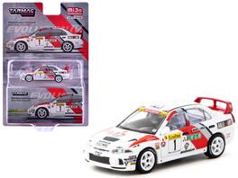 Mitsubishi Lancer Evolution IV #1 3rd Place "Monte Carlo Rally" (1997) "Global64" 1/64 Diecast Model by Tarmac Works