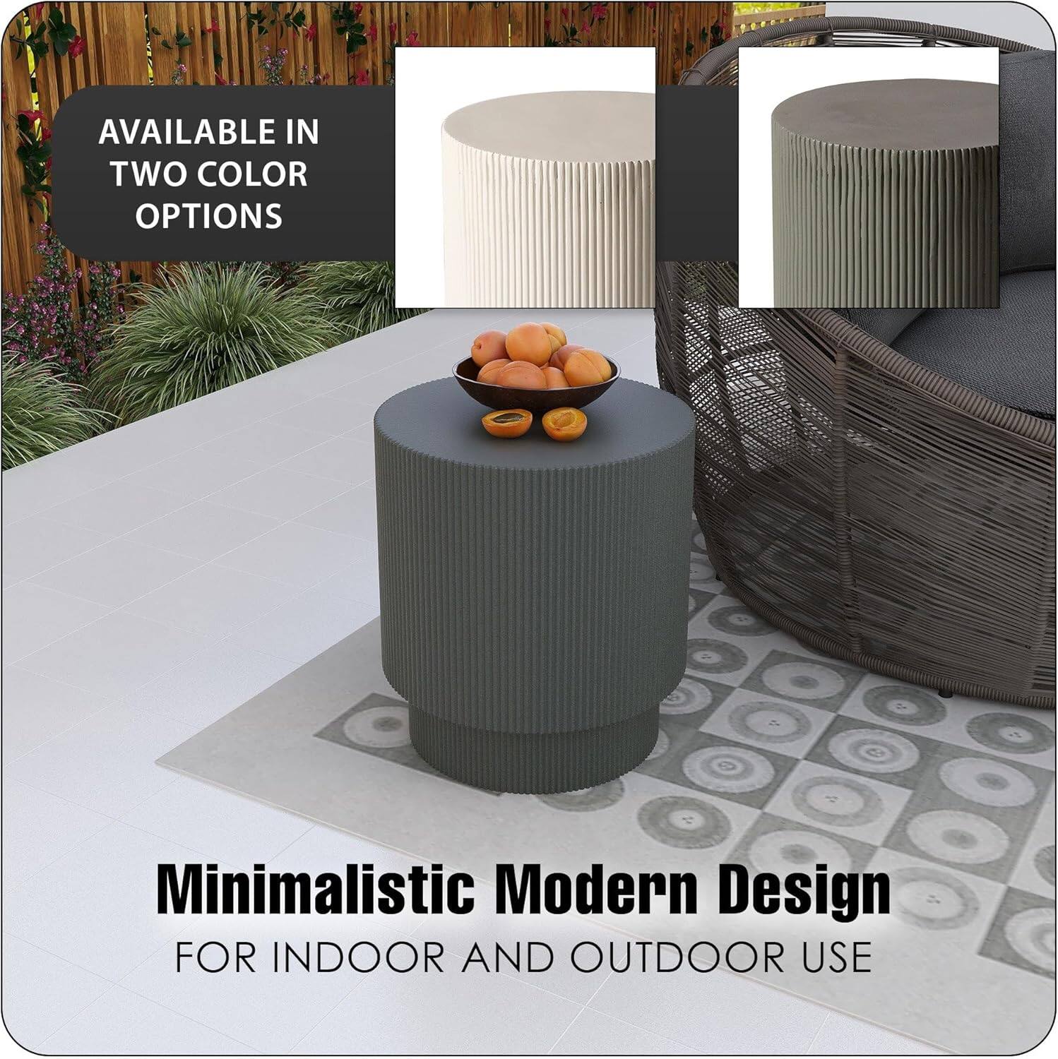 AVAILABLE IN TWO COLOR OPTIONS  
Minimalistic Modern Design  
FOR INDOOR AND OUTDOOR USE