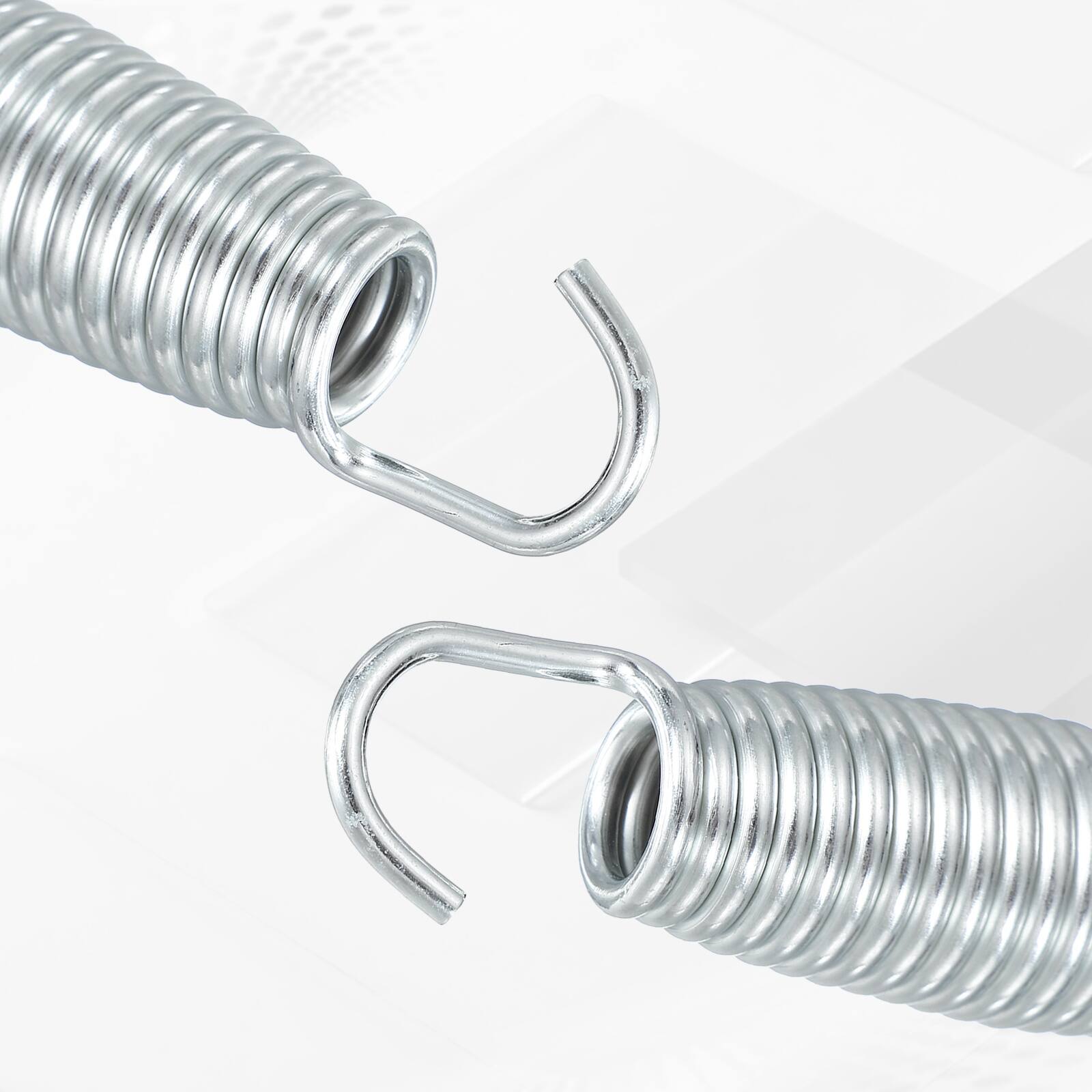 Alt View 2. Unique Bargains - Trampoline Springs, Carbon Steel, 4.7in, 4pcs Replacement for Fitness Rebounder - Silver.