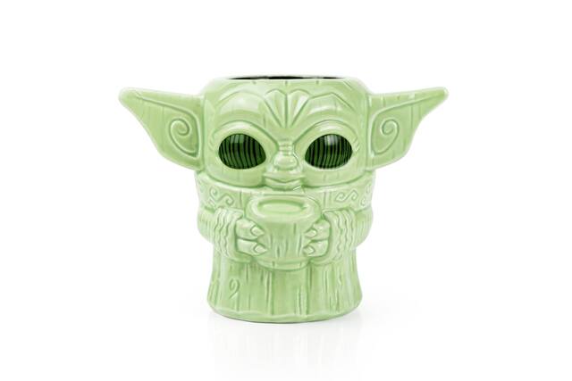 Front. Star Wars - Geeki Tikis Star Wars: The Mandalorian The Child "Baby Yoda" Mug | 16 Ounces - Green.