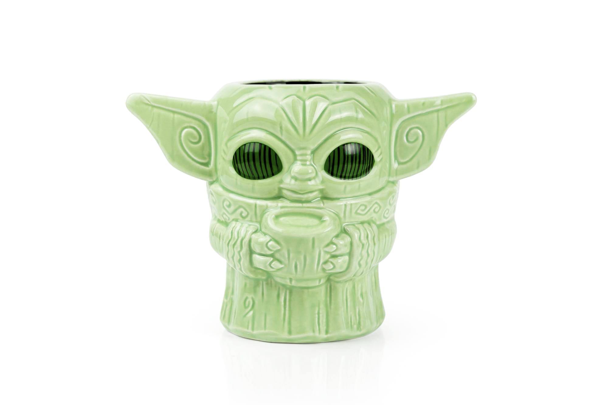 Front. Star Wars - Geeki Tikis Star Wars: The Mandalorian The Child "Baby Yoda" Mug | 16 Ounces - Green.