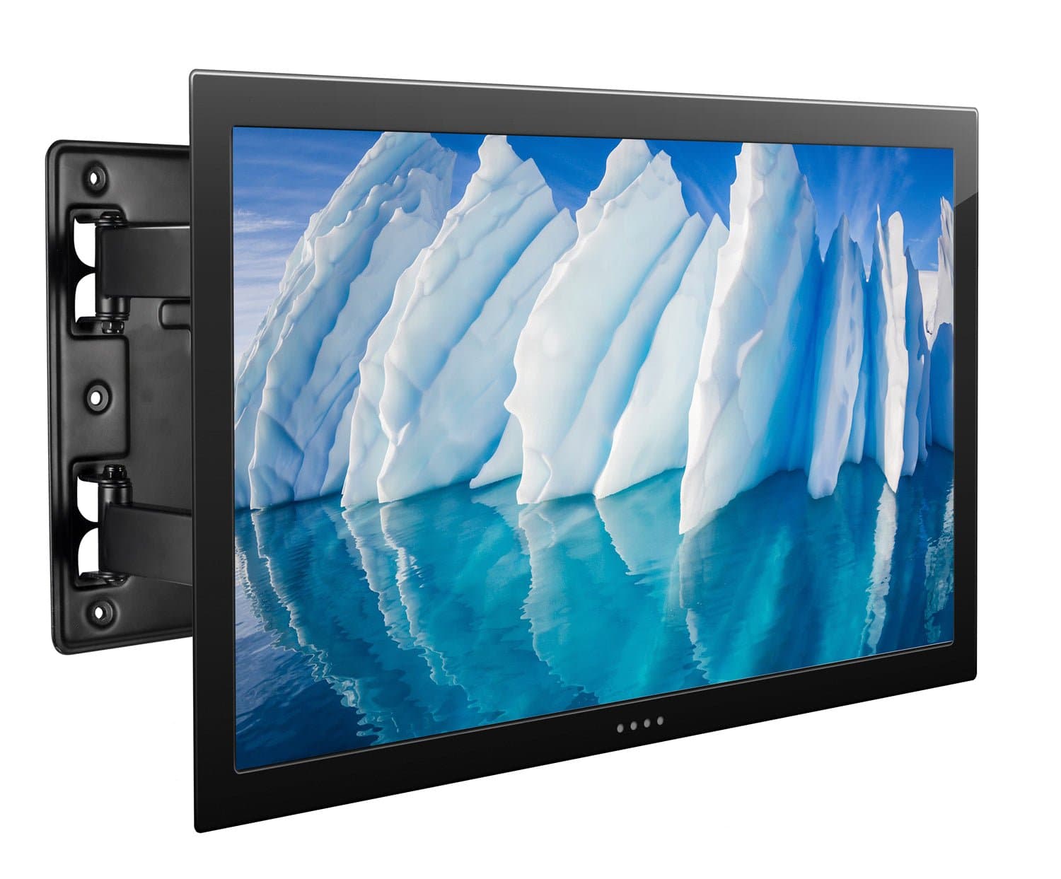 Alt View 7. Mount-It! - Lockable Camper TV Wall Mount with Detachable Bracket for 23–42" Screens, Full Motion, 77 lb Capacity - Black.