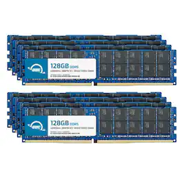 OWC - 1TB (8x128GB) RDIMM Memory RAM For HP ProLiant DL325 Gen11 ProLiant DL345 Gen11 ProLiant DL360 Gen11 - Black Chips