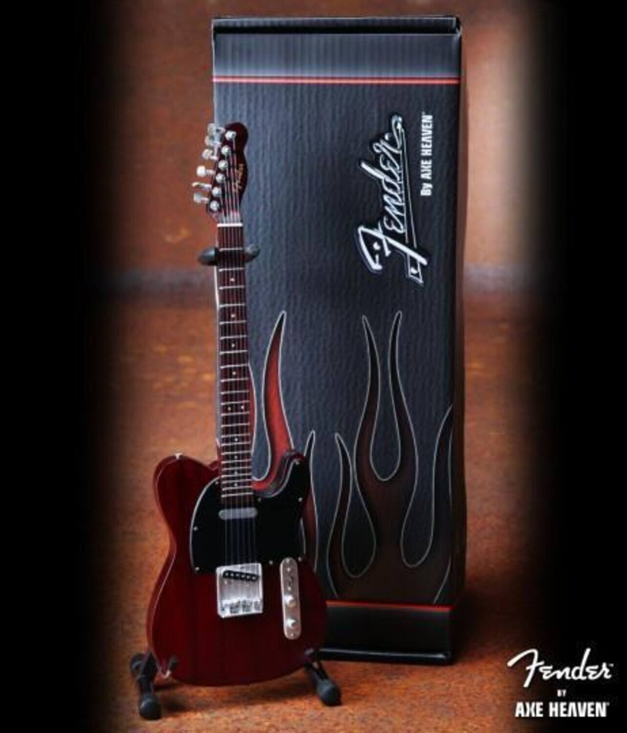 Axe Heaven - George Harrison - Fender Telecaster Rosewood Finish Mini Guitar Replica Collectible - Collectibles - Multicolor