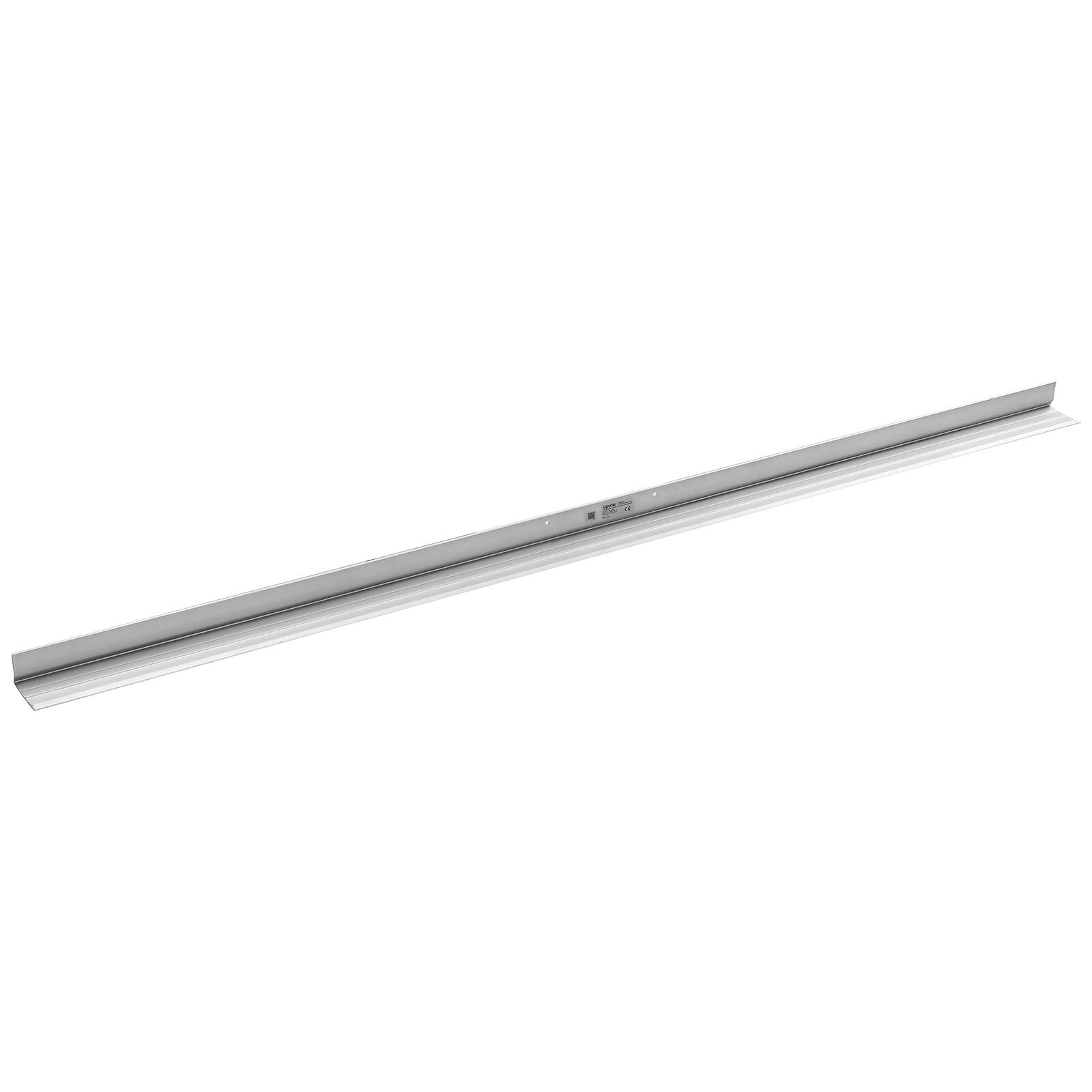 Alt View 5. VEVOR - Concrete Screed Blade 8 ft Length Aluminum Alloy Board Leveling Tool, 5.3 in Wide Straight Edge, Wide Coverage - Silver.