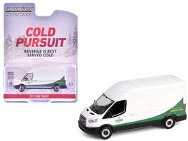 Greenlight - 2015 Ford Transit Van "Cold Pursuit" (2019) Movie "Hollywood Series" Release 43 1/64 - White And Green
