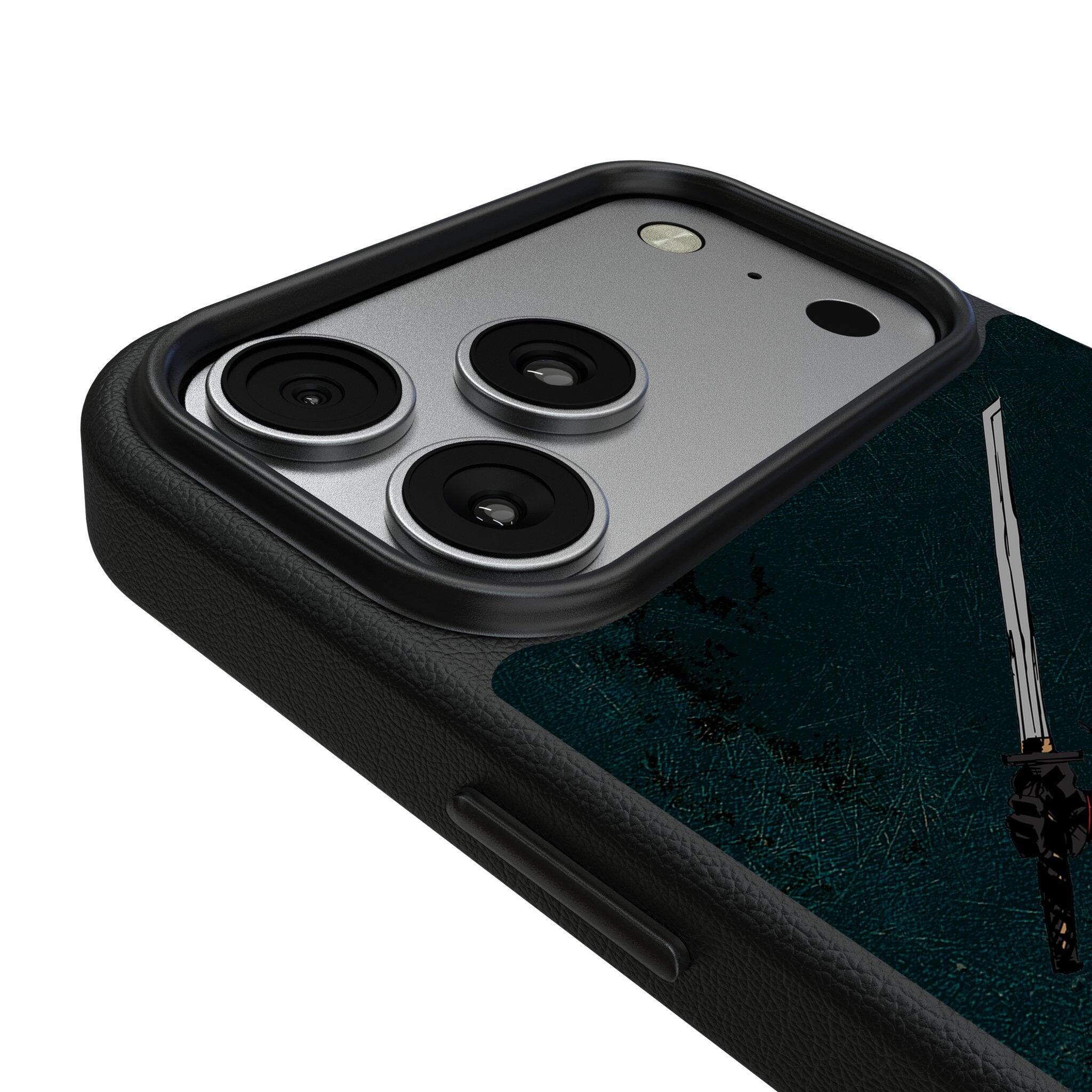 Left. Keyscaper - Marvel Badge MagSafe Compatible Phone Case - Apple iPhone 17 Pro Max - Deadpool Wolverine 3.