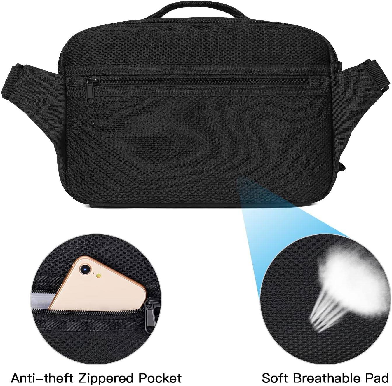 Anti-theft Zippered Pocket Soft Breathable Pad