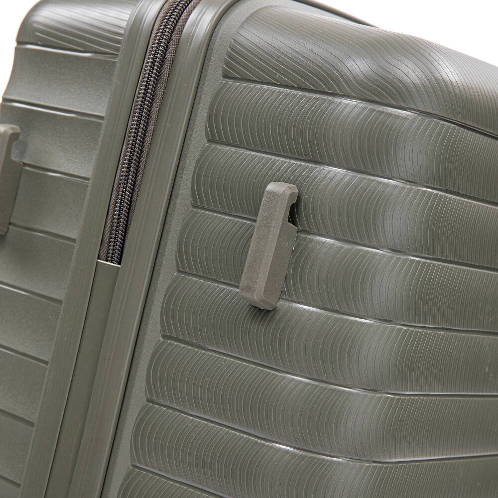 Back. Ropilly - Ropilly 4 Piece Luggage Set Hardside Spinner Luggage with Cosmetic Case Green - Green.