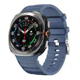 StrapsCo - Endurance Band Silicone Rubber Watch Strap For Samsung Galaxy Watch Ultra - Blue