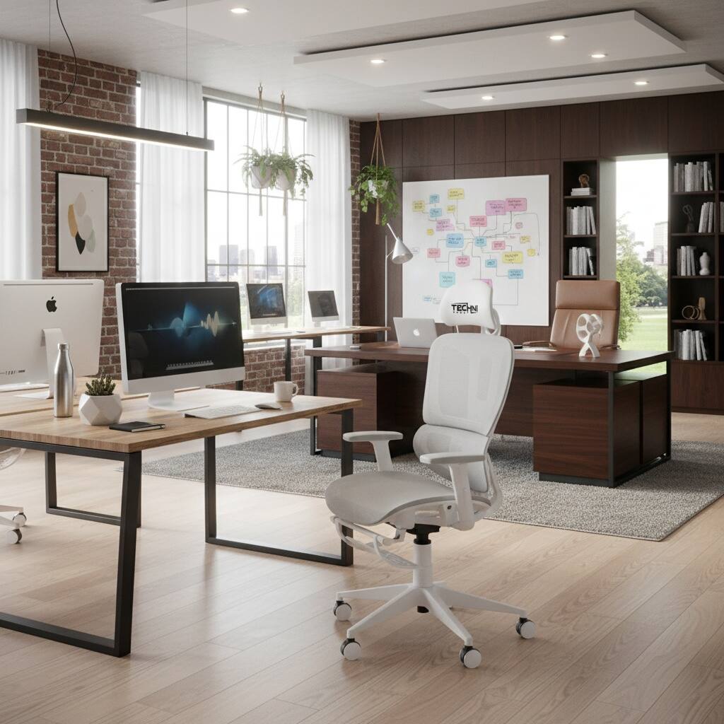 Alt View 7. Forest'nSky - Sport AIRFLEX2.0 White Mesh Gaming Chair, Ergonomic High-Back Racing Style with Breathable Support - Gray.