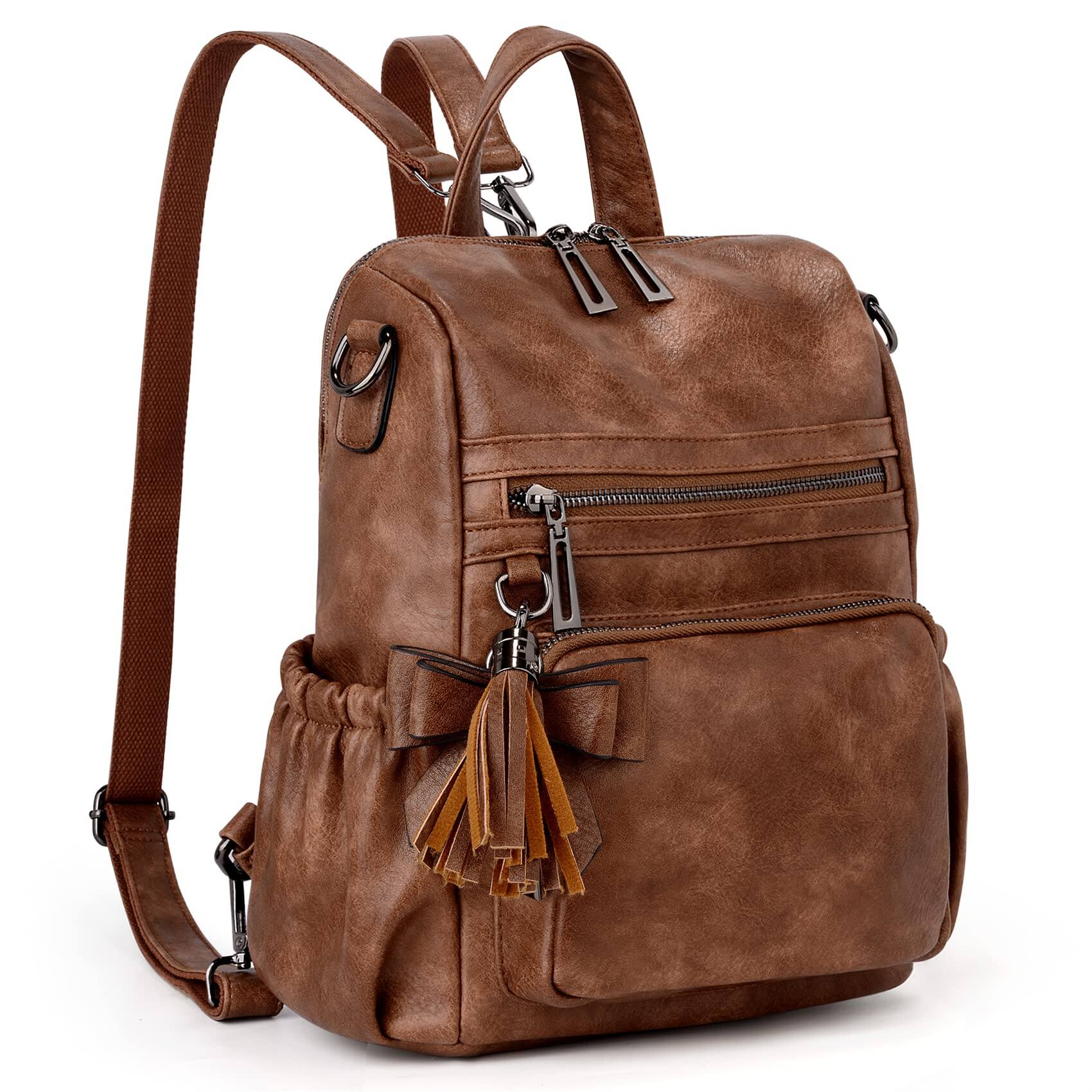 Cozy Serene Travel Backpack Purse For Women Vegan Leather Ladies ...