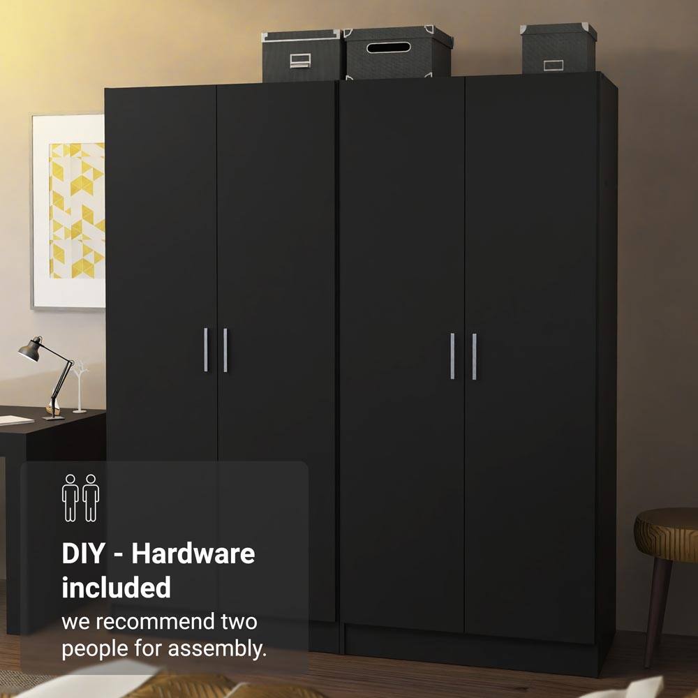 DIY - Hardware included  
we recommend two people for assembly.