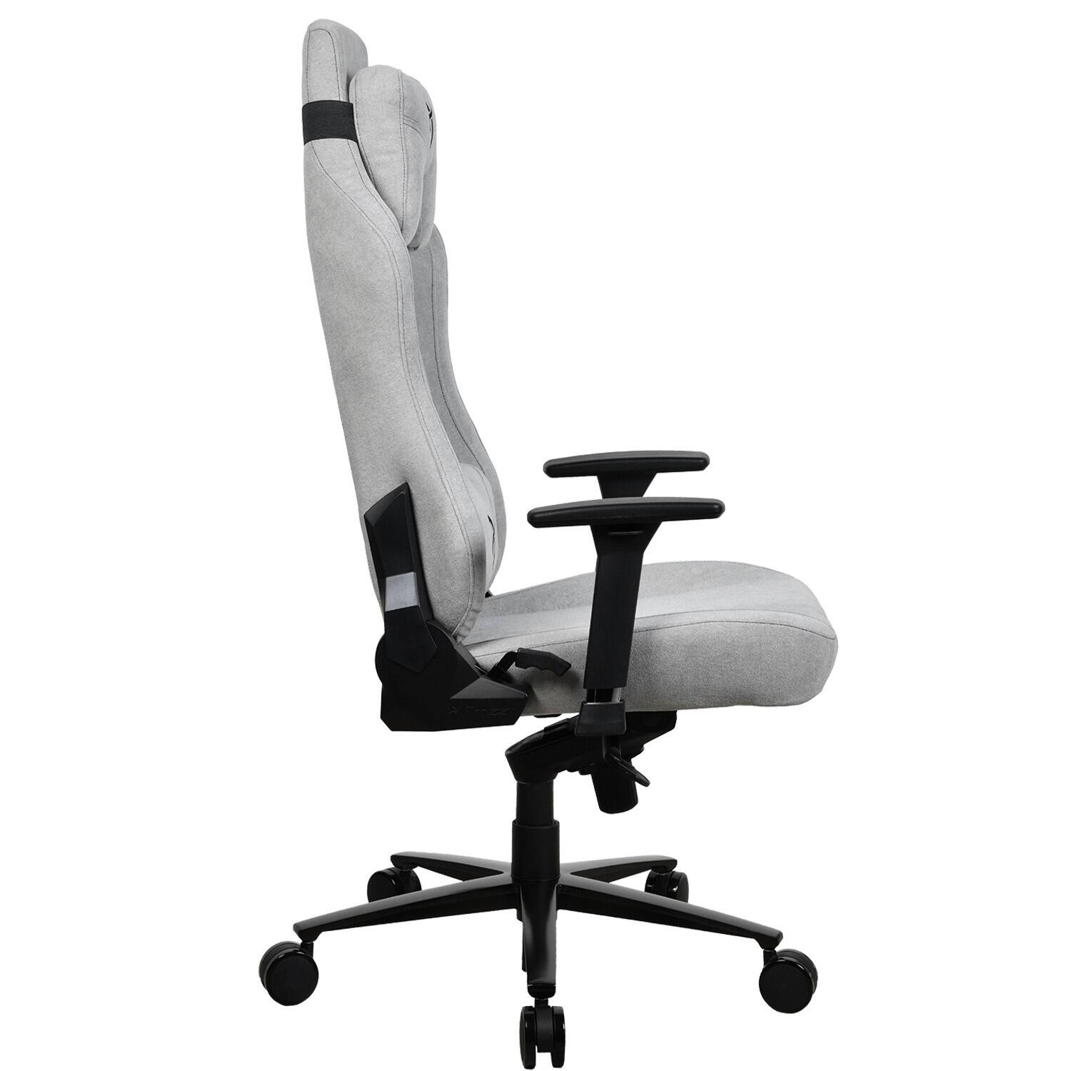Alt View 15. Arozzi - Vernazza Premium Soft Fabric Ergonomic Office/Gaming Chair - Light Grey.