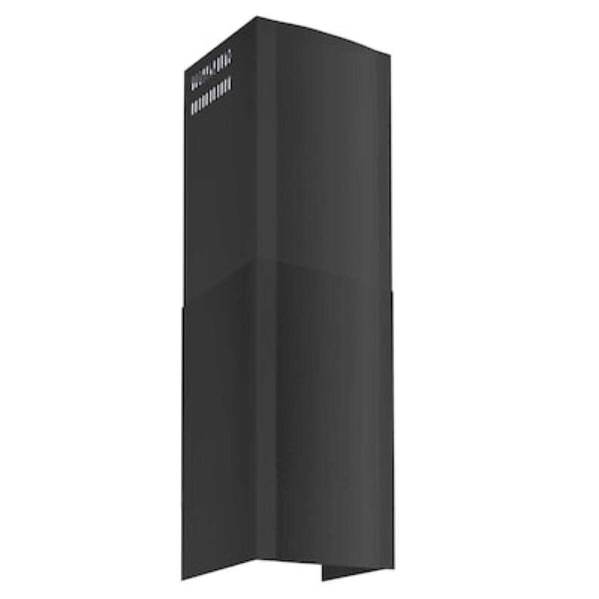 Front. Winflo - Winflo Black Chimney Extension (up to 11 ft. Ceiling) for Wall Mount Range Hood - Black.