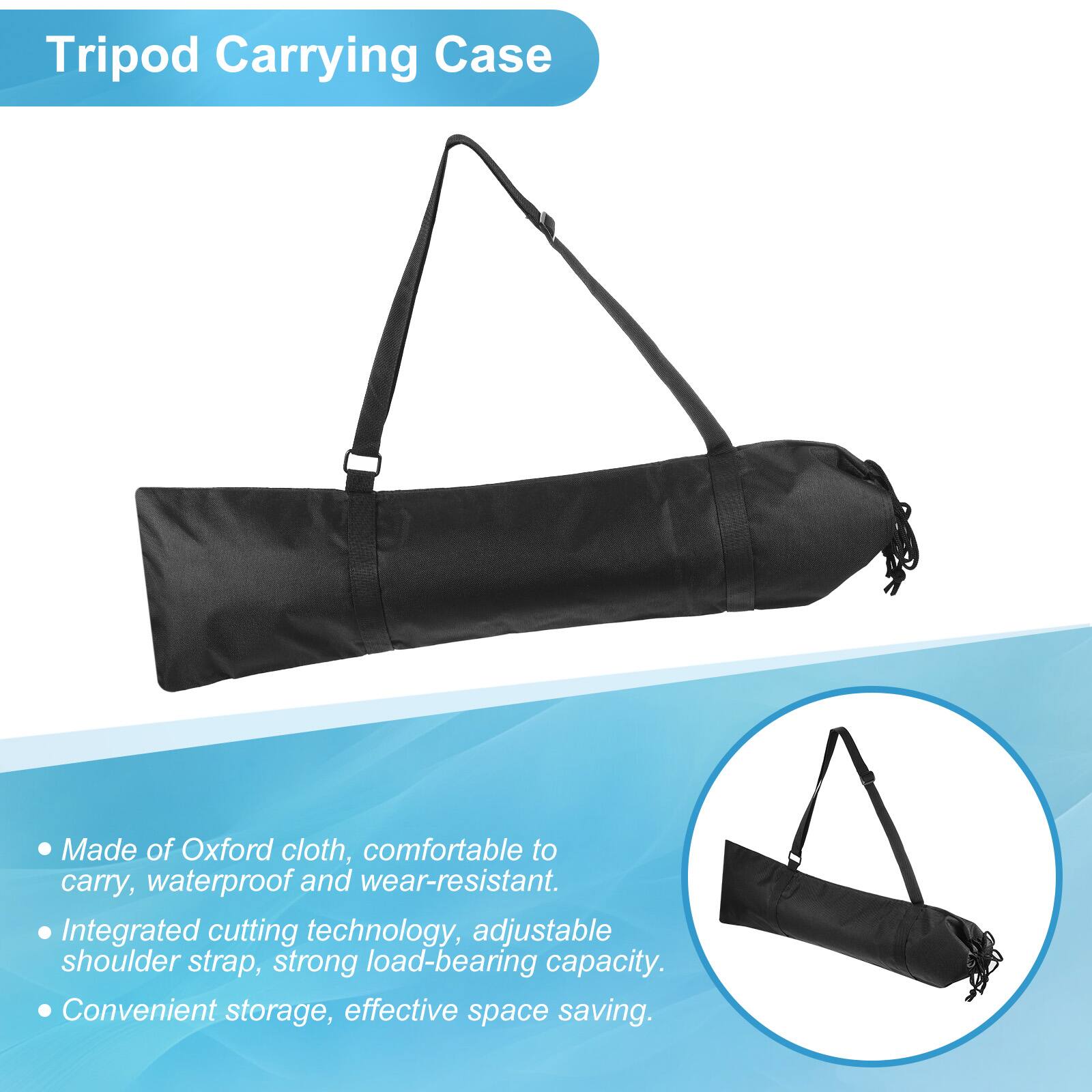 Tripod Carrying Case

- Made of Oxford cloth, comfortable to carry, waterproof and wear-resistant.
- Integrated cutting technology, adjustable shoulder strap, strong load-bearing capacity.
- Convenient storage, effective space saving.