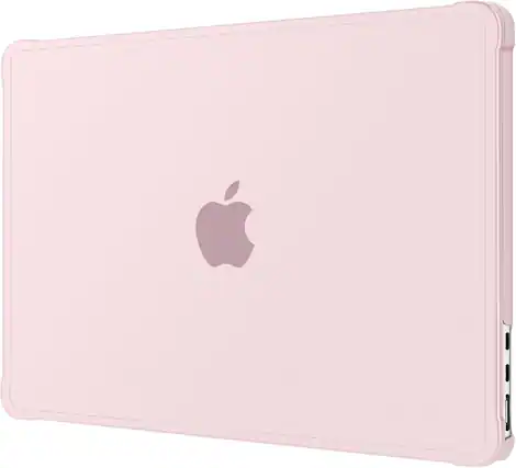Front. mosiso - Case for MacBook Air 13 inch Case M5 M4 M3 M2 2026-2022 A3449 A3240 A3113 A2681,Anti-Crack Anti-Fingerprint Hard Shell - Pink.