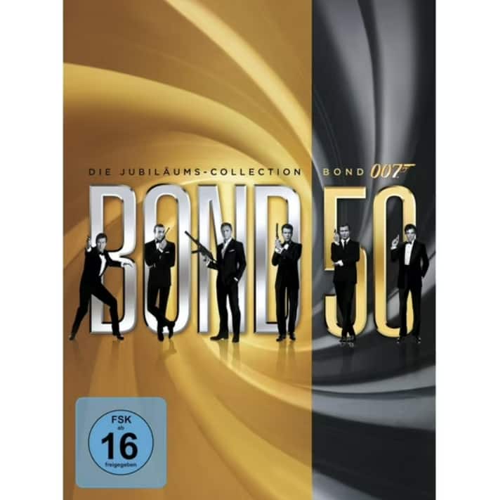 BOND 50: The Complete James Bond Collection [DVD][23 Discs] (Action, Adventure, Spy, Compatible with All DVD Players)
