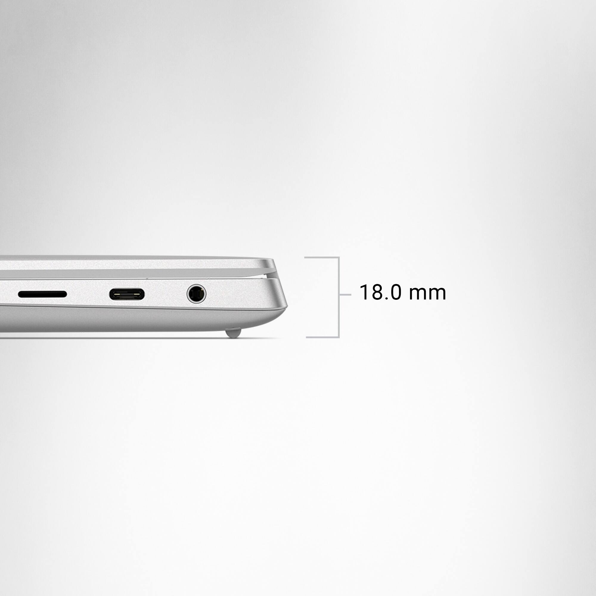 Alt View 13. Dell - XPS - 14.5” 3.2K OLED Touchscreen Laptop - Intel Core Ultra 7 155H - 32GB Memory - NVIDIA GeForce RTX 4050 - 1TB Storage - Platinum.