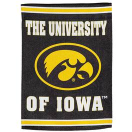 Evergreen Enterprises - Iowa Hawkeyes 28" x 44" Double-Sided Embossed Suede House Flag - Multicolor