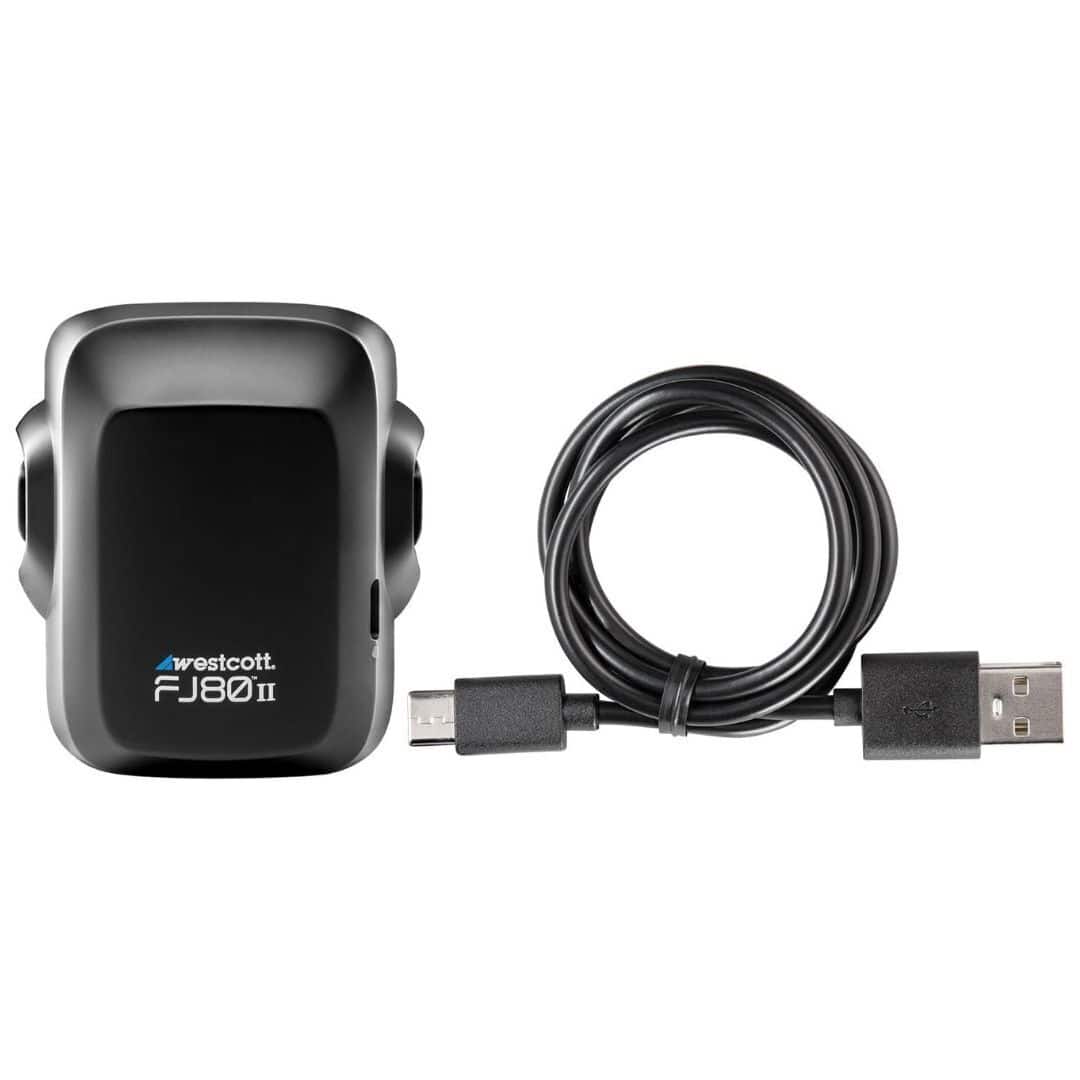 Westcott - FJ80 II USB C Black Backup Battery for FJ80 II Speedlights