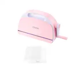 VEVOR - Manual Die Cutting and Embossing Machine, 9" Opening, Portable Die Cut Machine with Cutting Plates, Ergonomic Handle - Pink