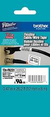 Peinh brother. at your side TZ e Flexible TAPE Cable/Wire Tap T2 Ruban flexible TE fils pour cables el CERTIFIED F1T4S 3-C01 TZe-FX231 BLACK Prizt- WETI Taae 12" 12 n Impressios BIDE rubas BLLEC C LR US e 12502 62607 ? 0.47 in X 26.2 ft (12 mm X 8 m)