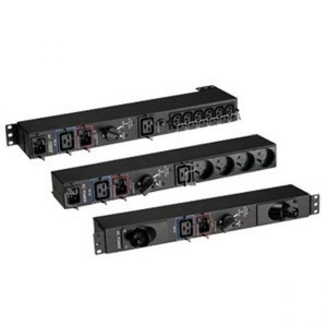 Front. Eaton - Eaton HotSwap MBP 6-Outlets 1.92kVA PDU - 6 x NEMA 5-20R - 1.92kVA - 2U 19" Rack-mountable - Black.