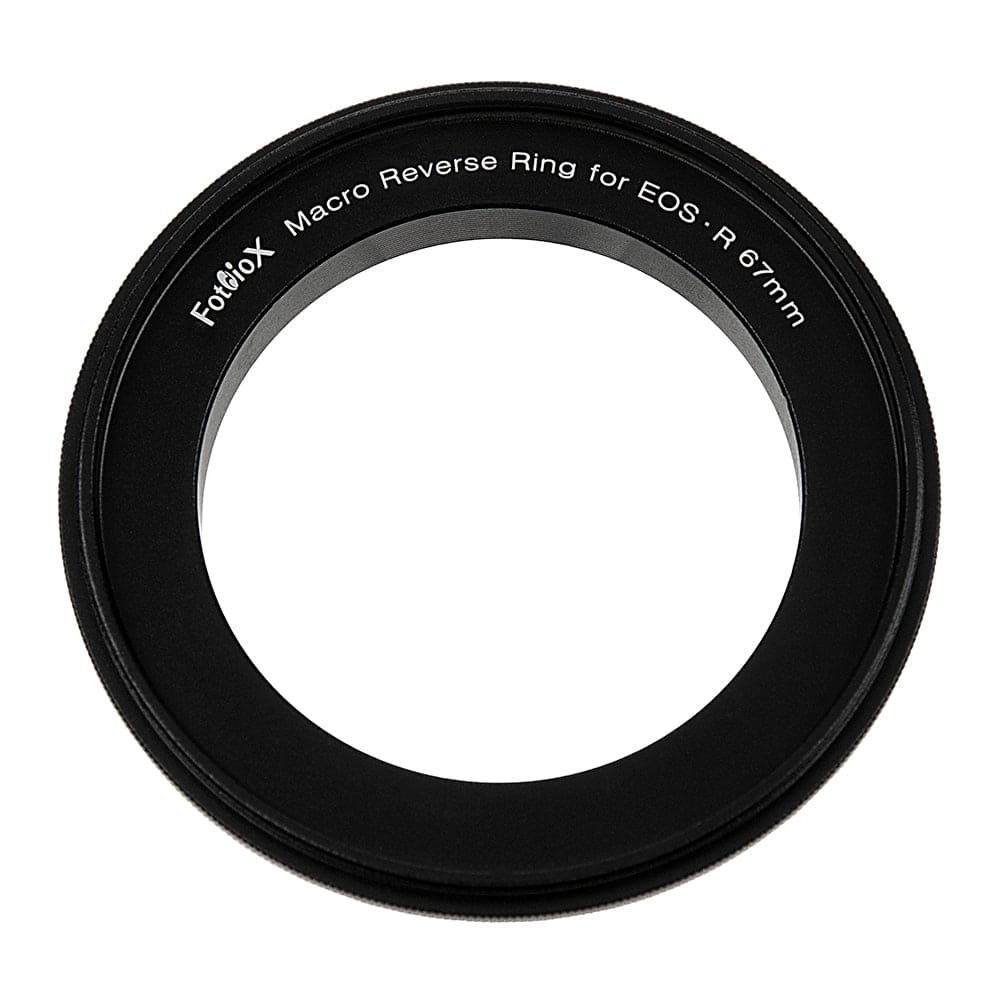 Fotodiox - 67mm Macro Reverse Ring for Canon RF Cameras - Reverse Filter Thread to Camera Mount Adapter